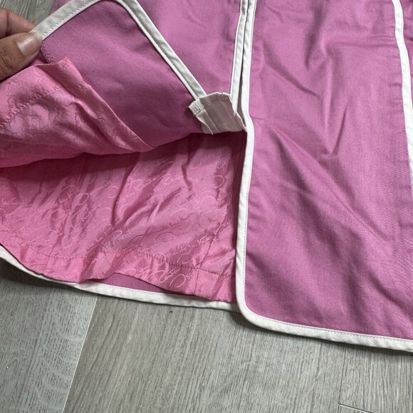 Vtg Oscar De La Renta Shift Dress Sz 4 Pink Sleeveless Colorblock Old Money - Picture 3 of 10